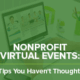 Nonprofit Virtual Event Tips