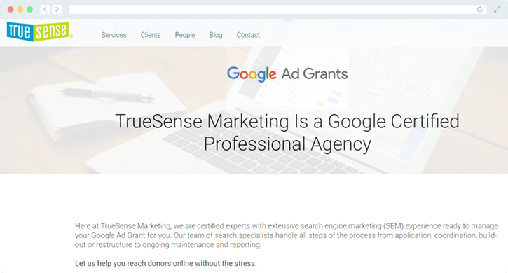 For a Google Grants agency with an SEM background, check out TrueSense Marketing.