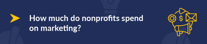 Allocate between 5-15% of your nonprofit's budget to marketing.