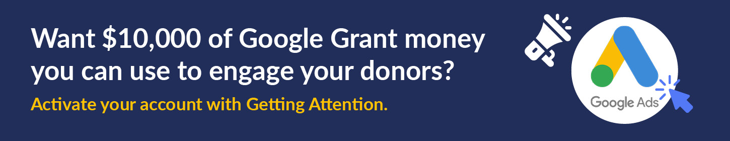 Get a consultation to learn how you can use the Google Ad Grant as a donor engagement strategy.