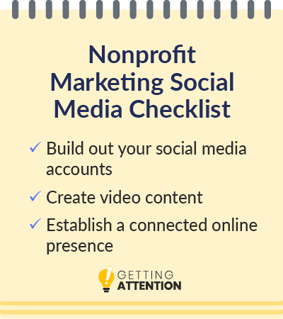 Here's a checklist of nonprofit marketing ideas for your organization's social media.