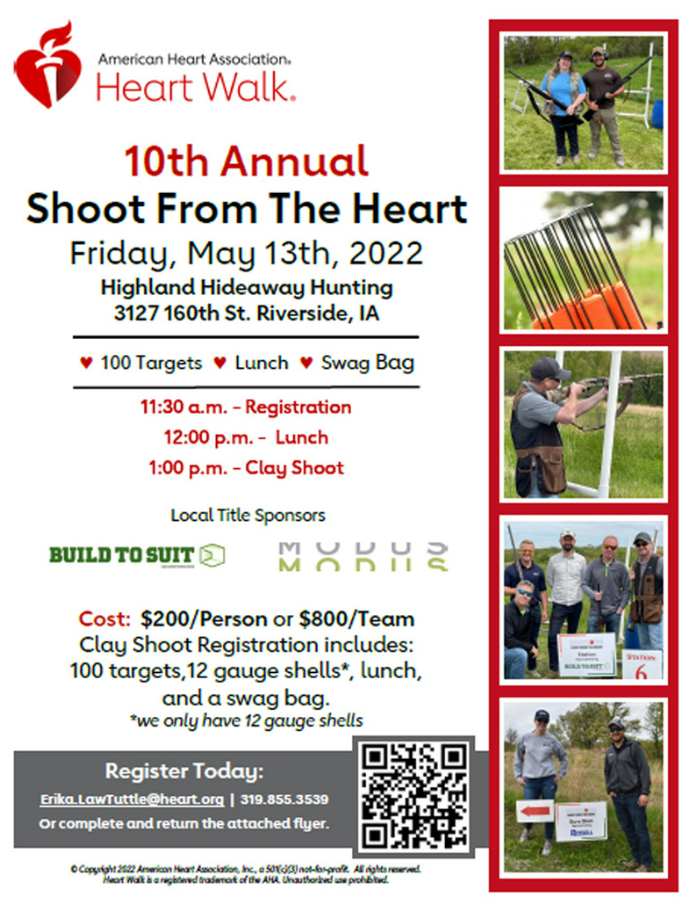 This American Heart Association flyer is an example of the poster style.