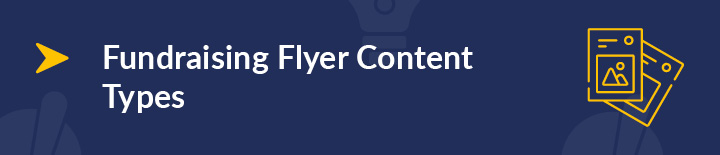 fundraising flyer content types