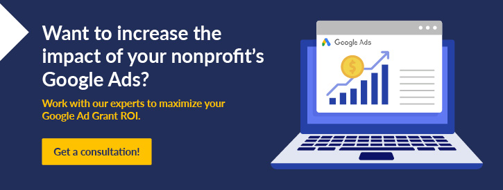 Meet with our team to discuss the Google Ad Grant's impact on nonprofits.