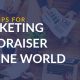 Use online channels to market your fundraiser.