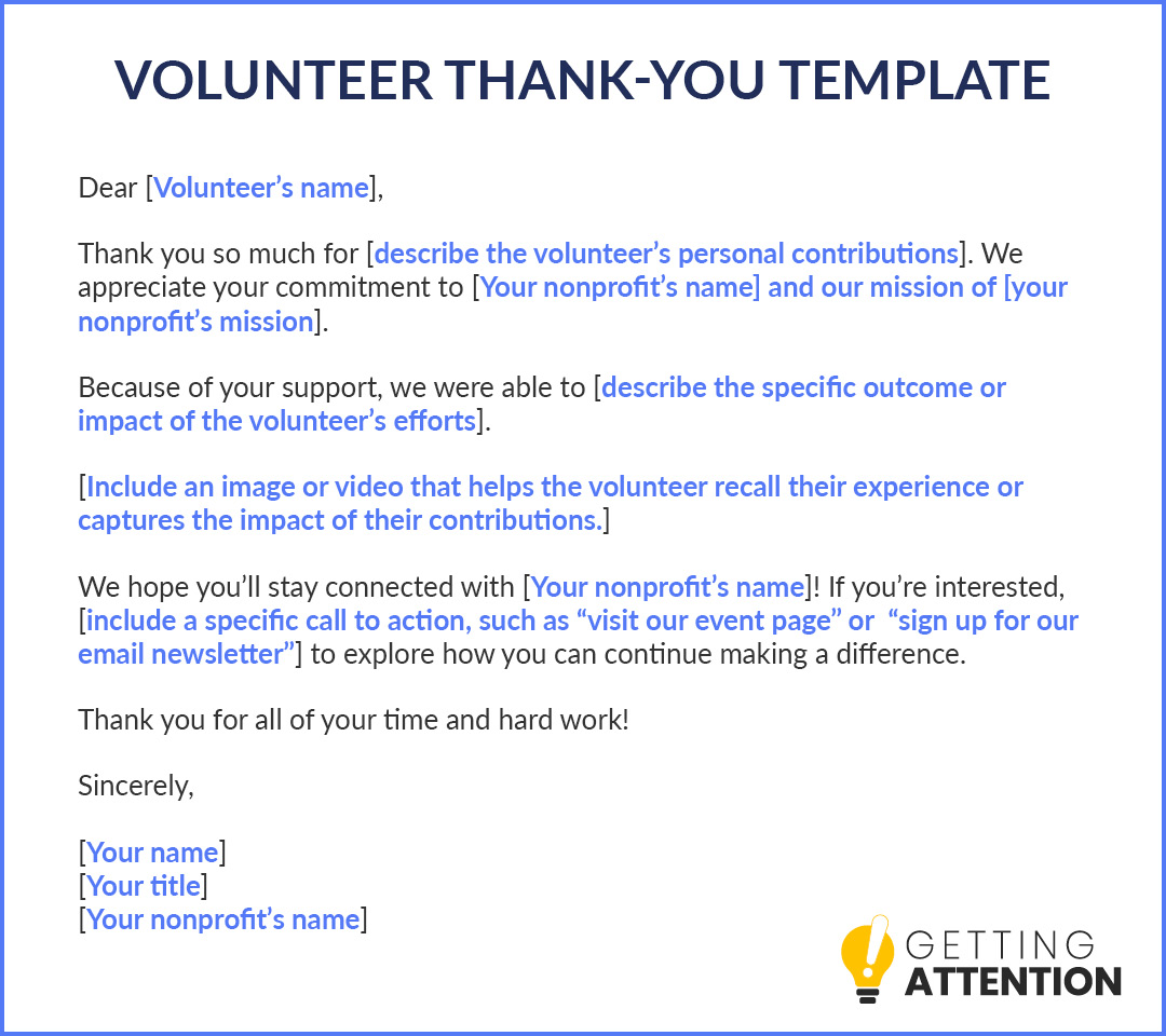 Use this thank-you template to cultivate long-term supporters of your cause.