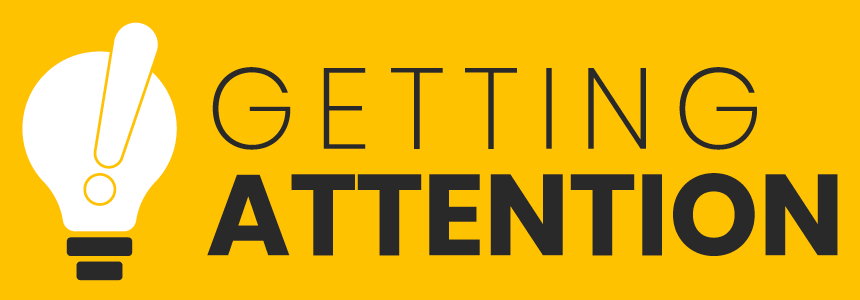 This image shows the logo of Getting Attention, a top peer-to-peer fundraising software solution.
