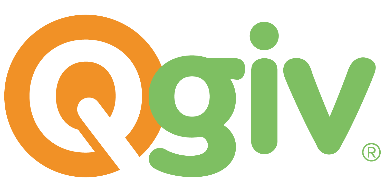 This image shows the logo of Qgiv, a top peer-to-peer fundraising software solution.