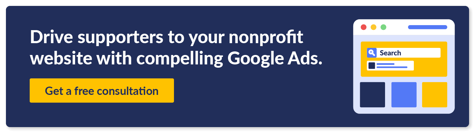 Click to work with our team and promote your 501(c)(3) website with the Google Ad Grant.