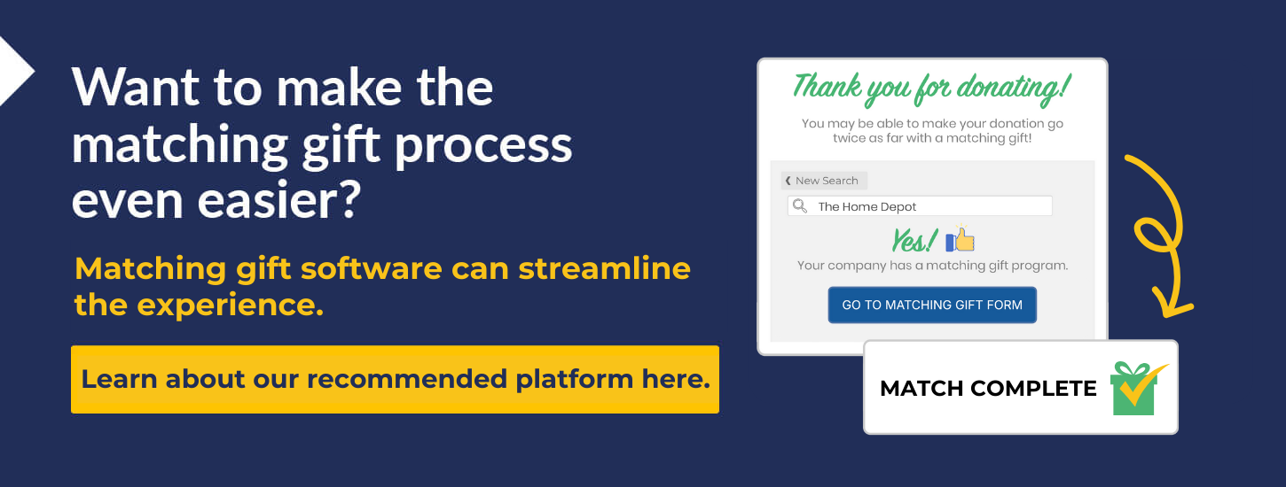 Learn how you can boost one-off matching gift programs with Double the Donation.