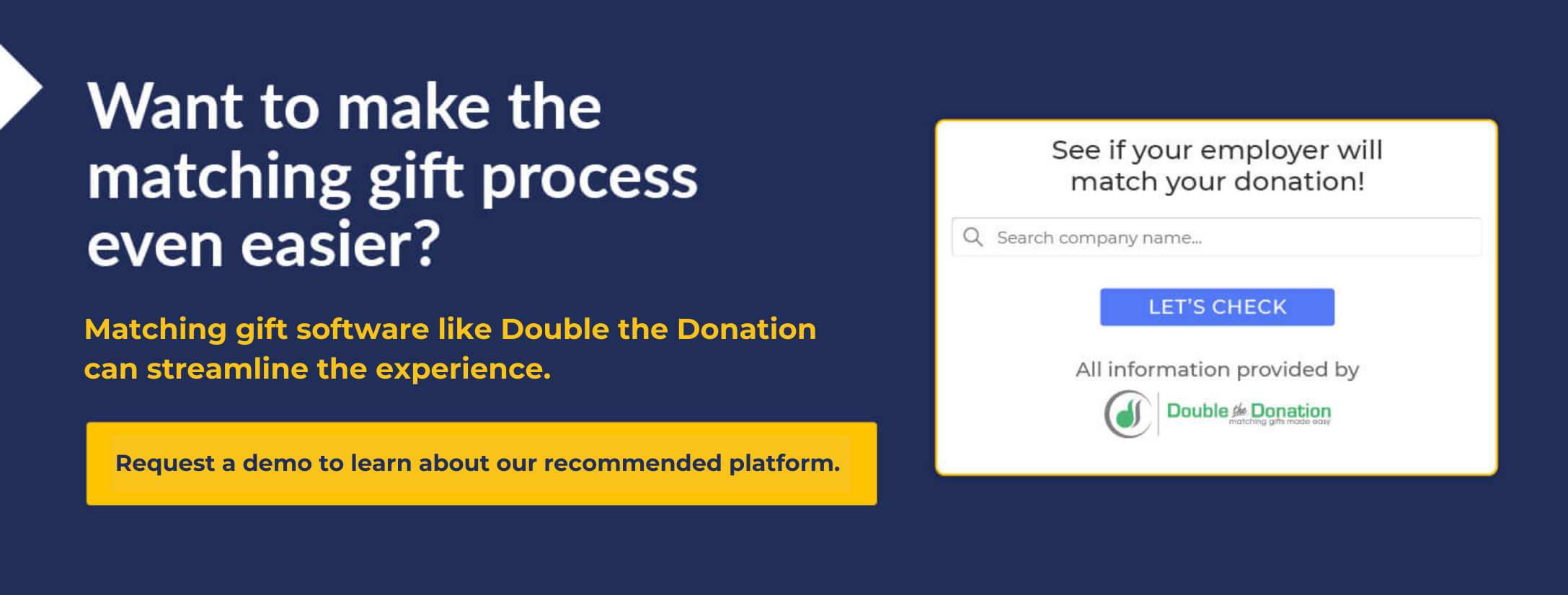 Learn how you can boost one-off matching gift programs with Double the Donation.