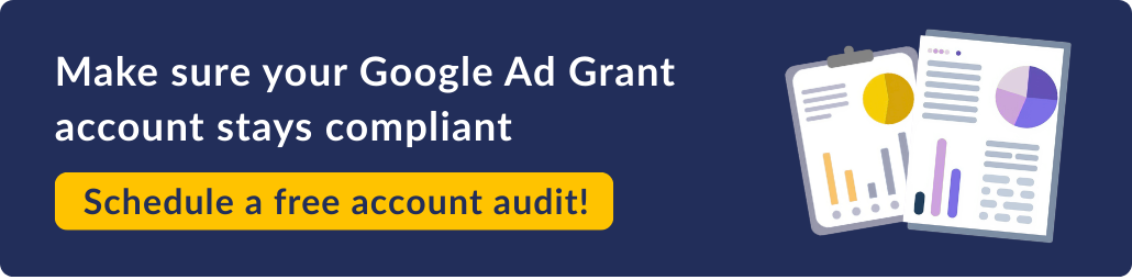 Make sure your Google Ad Grant account stays compliant