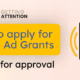 Blog title: How to apply for Google Ad Grants.