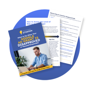 Learn how to fix ad disapprovals and get your Ad Grant back on track with our free guide