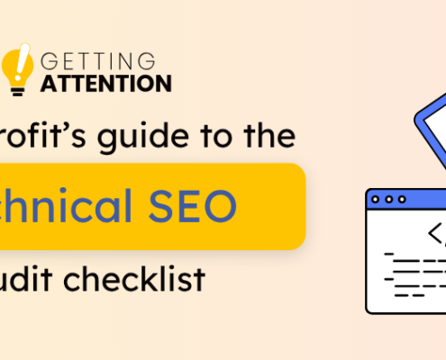 The article’s title, “A nonprofit’s guide to the technical SEO audit checklist.”